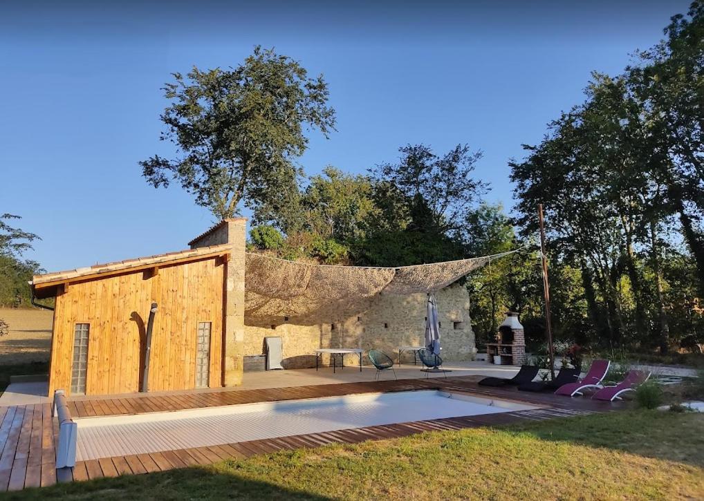 Gite Campagne Famille 15 Pers Piscine Chauffee Jeux Enfants Petanque Saint-Sauvy Εξωτερικό φωτογραφία