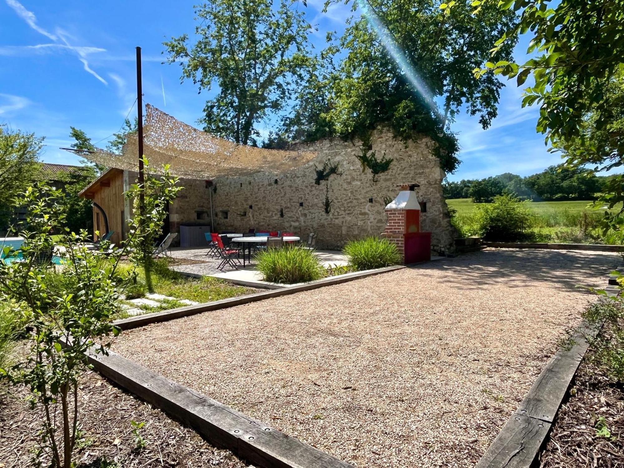 Gite Campagne Famille 15 Pers Piscine Chauffee Jeux Enfants Petanque Saint-Sauvy Εξωτερικό φωτογραφία