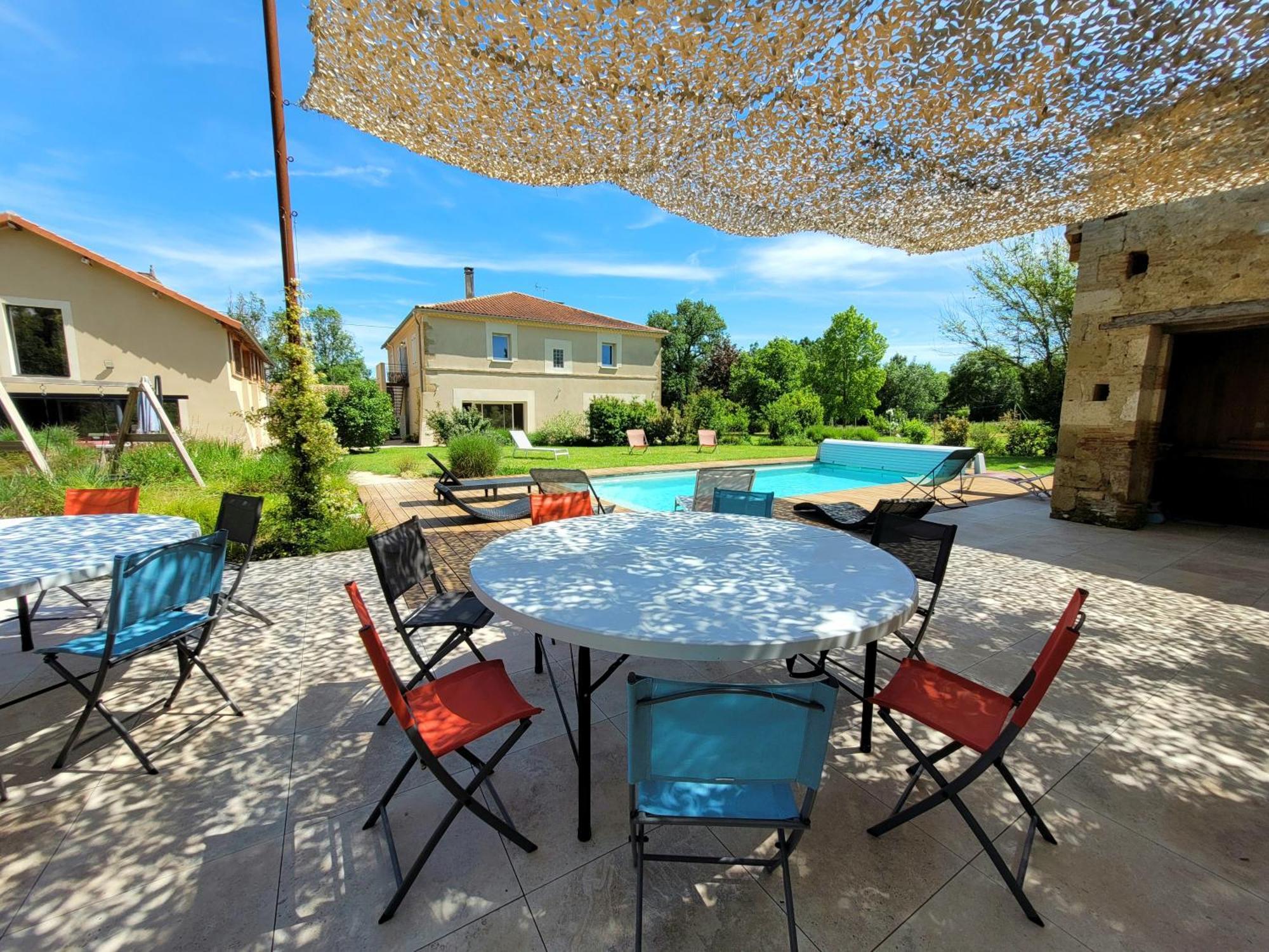 Gite Campagne Famille 15 Pers Piscine Chauffee Jeux Enfants Petanque Saint-Sauvy Εξωτερικό φωτογραφία