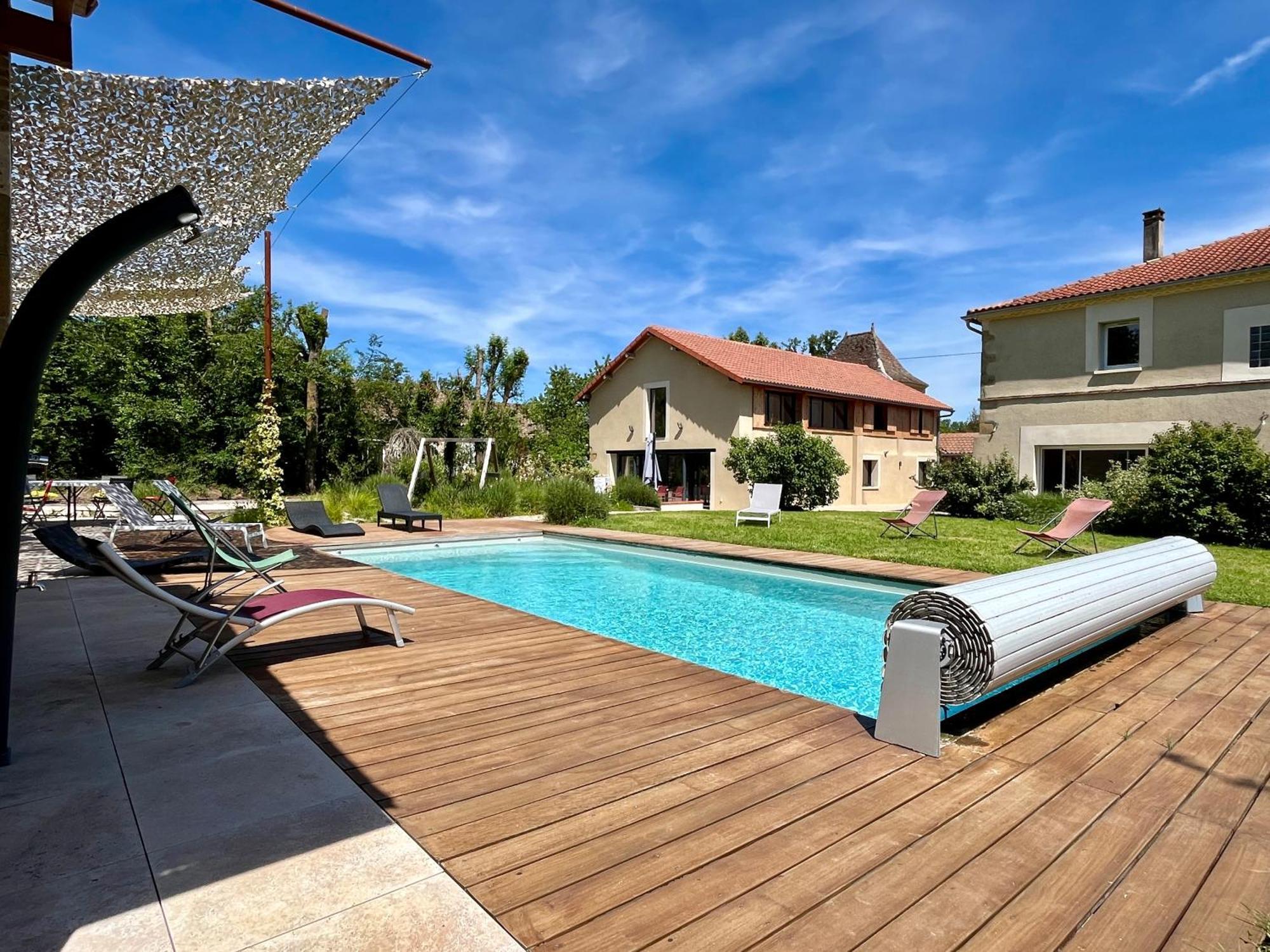 Gite Campagne Famille 15 Pers Piscine Chauffee Jeux Enfants Petanque Saint-Sauvy Εξωτερικό φωτογραφία