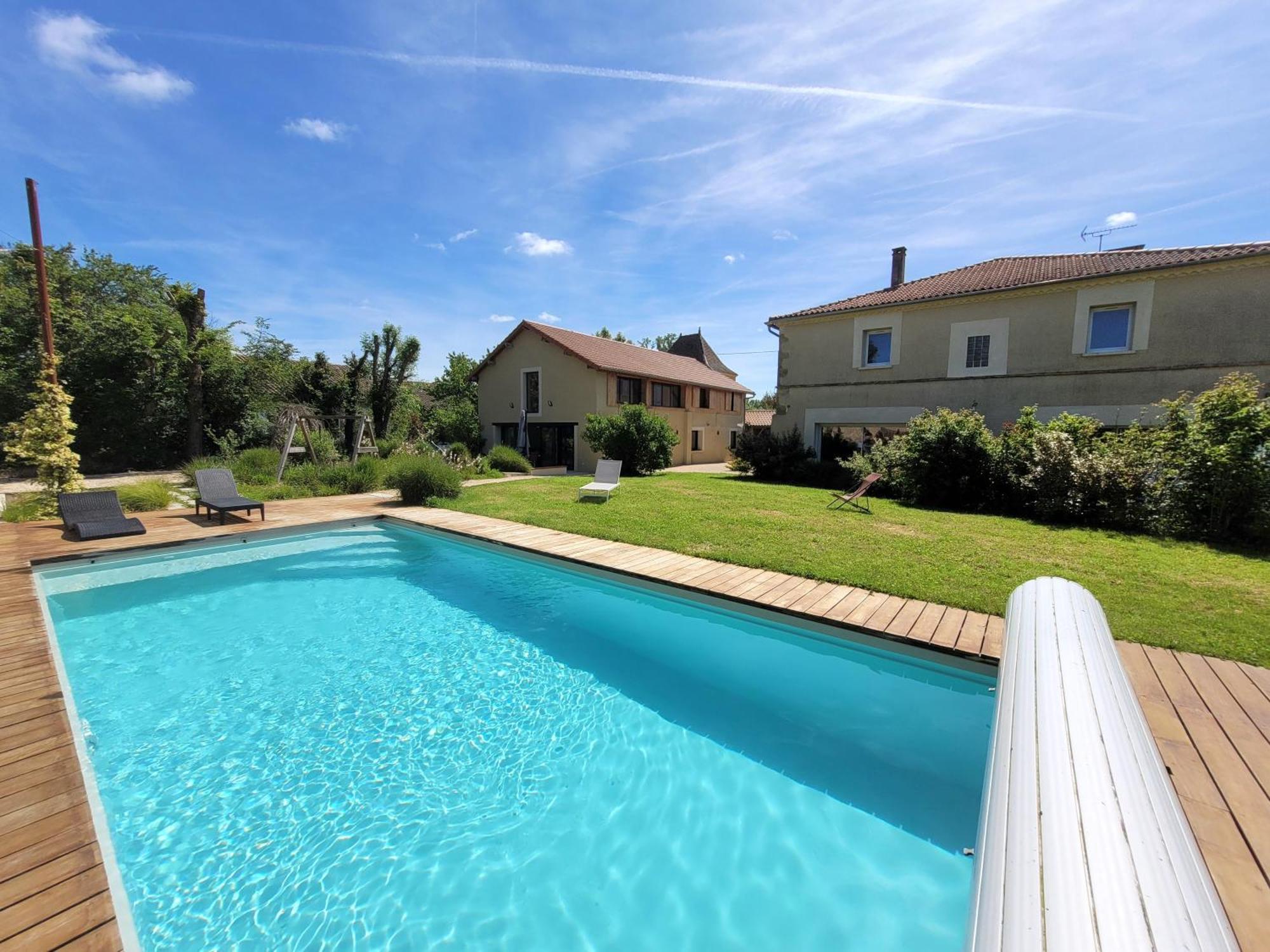 Gite Campagne Famille 15 Pers Piscine Chauffee Jeux Enfants Petanque Saint-Sauvy Εξωτερικό φωτογραφία